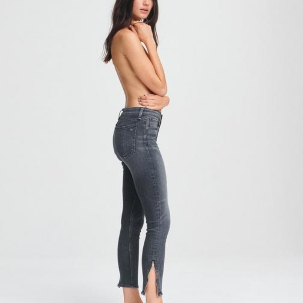 Rag & Bone Mid Rise Zipper Ankle Skinny Jeans Size 26